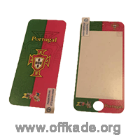 محافظ پشت و رو ضد خش پرچم تیم پرتغال مناسب برای گوشی موبایل اپل ایفون 5 / 5s / se 